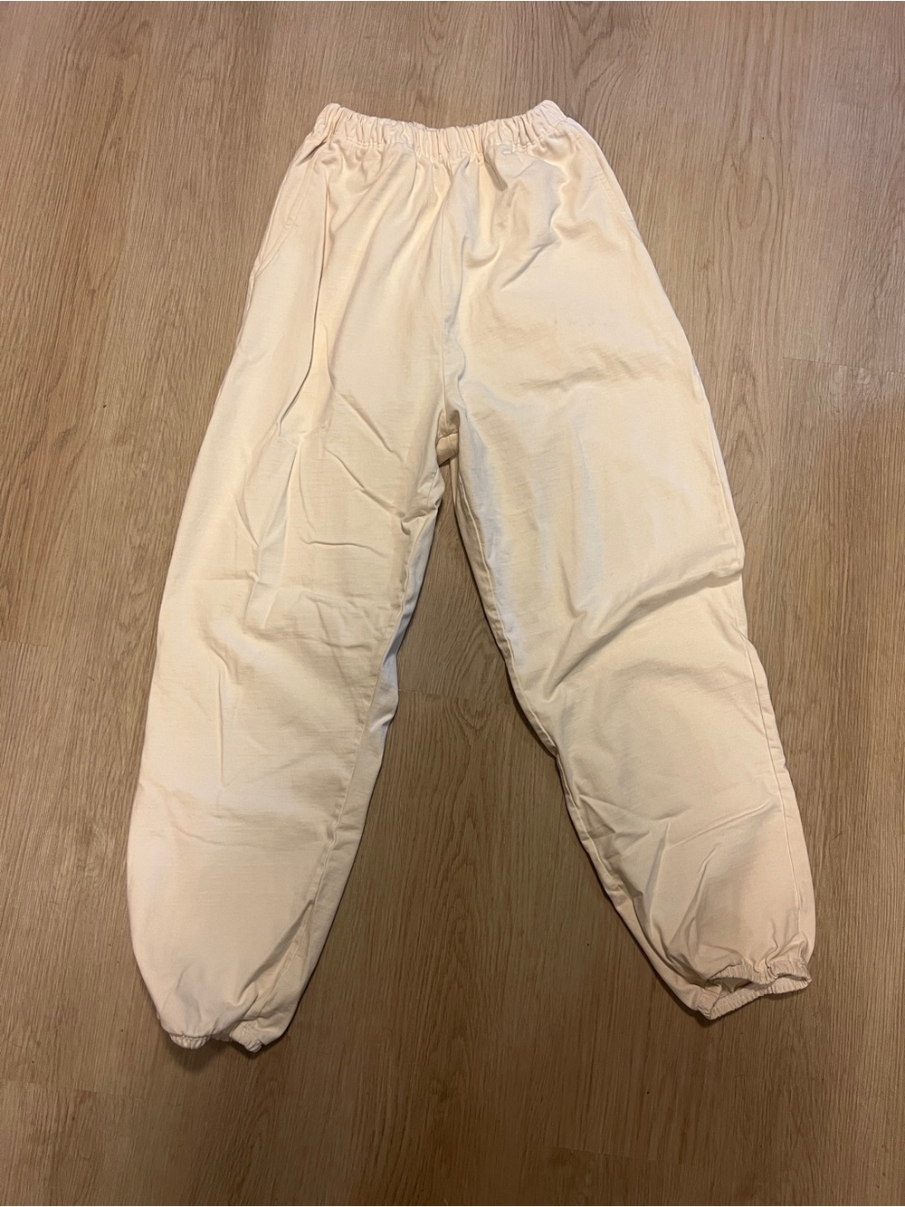 Rudy Jude Cream Elastic Waist Jogger Pants